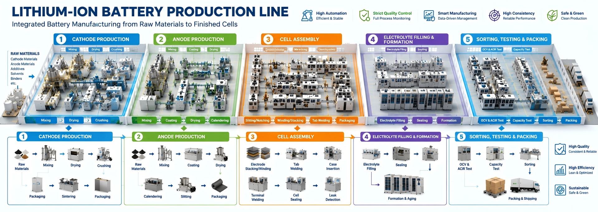 lithium ion battery production line